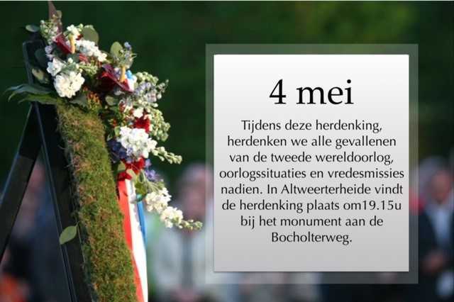 Dodenherdenking in Altweerterheide